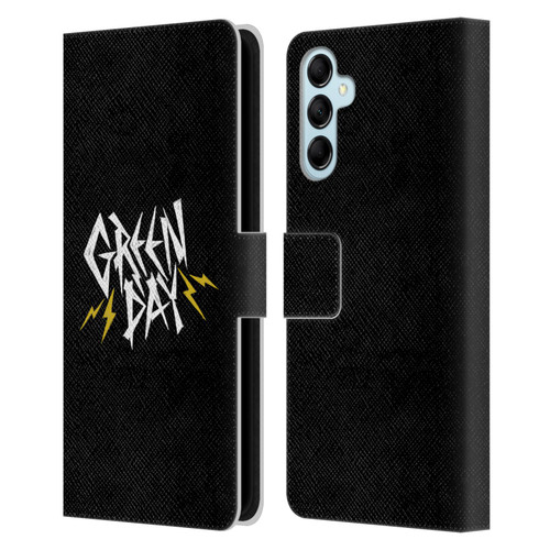 Green Day Graphics Bolts Leather Book Wallet Case Cover For Samsung Galaxy M14 5G