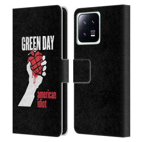 Green Day Graphics American Idiot Leather Book Wallet Case Cover For Xiaomi 13 5G
