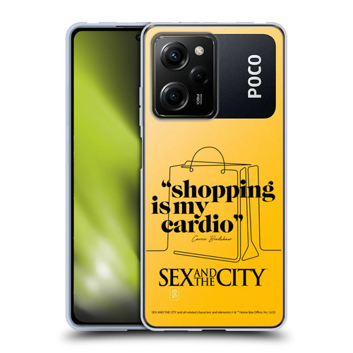 Sex and The City: Television Series Characters Shopping Cardio Carrie Soft Gel Case for Xiaomi Redmi Note 12 Pro 5G