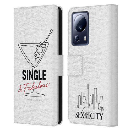 Sex and The City: Television Series Characters Single And Fabulous Samantha Leather Book Wallet Case Cover For Xiaomi 13 Lite 5G