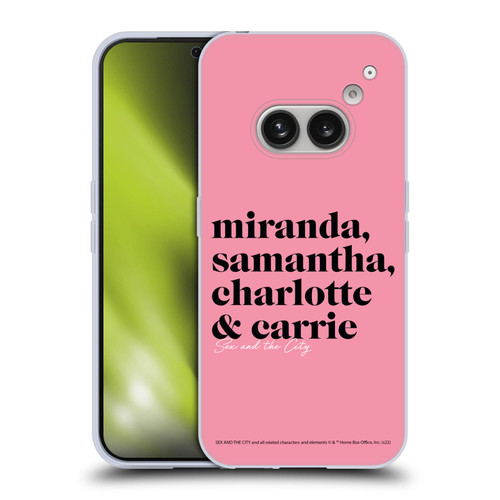 Sex and The City: Television Series Graphics Character 2 Soft Gel Case for Nothing Phone (2a)