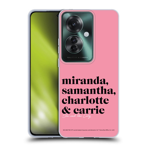 Sex and The City: Television Series Graphics Character 2 Soft Gel Case for OPPO Reno11 F 5G / F25 Pro 5G