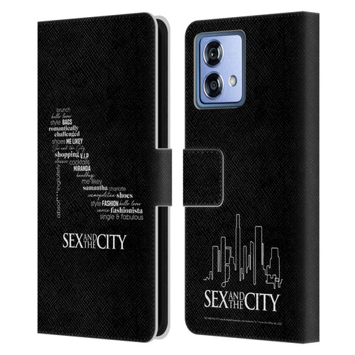 Sex and The City: Television Series Graphics Shoe Leather Book Wallet Case Cover For Motorola Moto G84 5G
