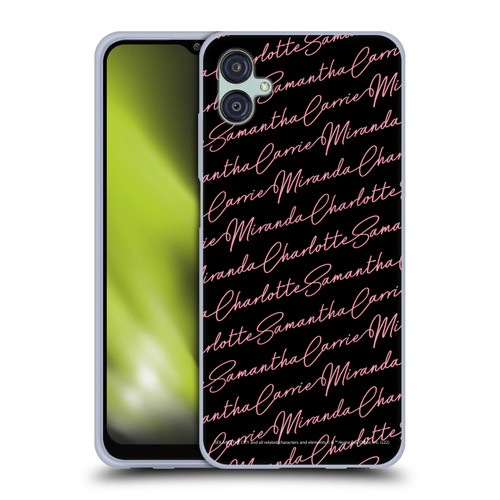 Sex and The City: Television Series Graphics Name Pattern Soft Gel Case for Samsung Galaxy M04 5G / A04e