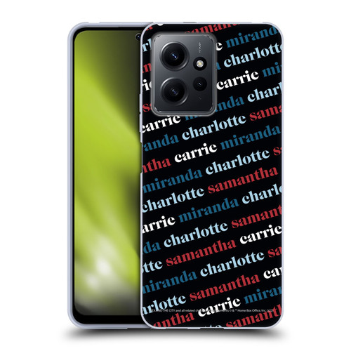 Sex and The City: Television Series Graphics Name Pattern 2 Soft Gel Case for Xiaomi Redmi Note 12 4G