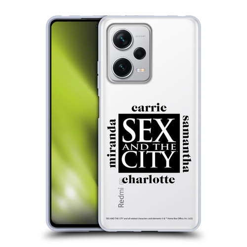 Sex and The City: Television Series Graphics Character 1 Soft Gel Case for Xiaomi Redmi Note 12 Pro+ 5G