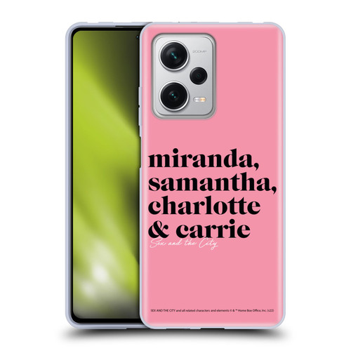 Sex and The City: Television Series Graphics Character 2 Soft Gel Case for Xiaomi Redmi Note 12 Pro+ 5G