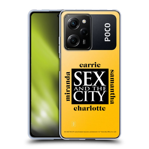 Sex and The City: Television Series Graphics Character 1 Soft Gel Case for Xiaomi Redmi Note 12 Pro 5G