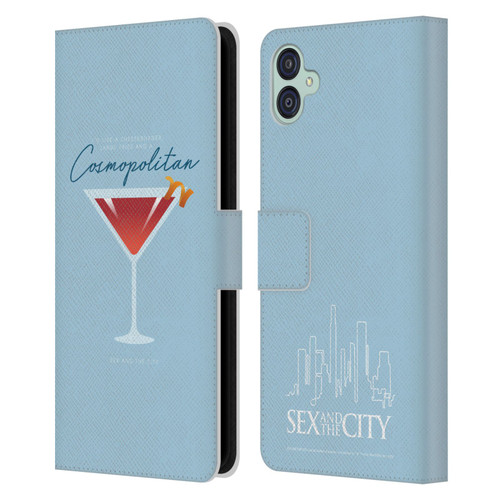 Sex and The City: Television Series Graphics Glass Leather Book Wallet Case Cover For Samsung Galaxy M04 5G / A04e