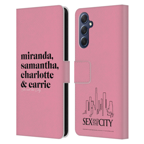 Sex and The City: Television Series Graphics Character 2 Leather Book Wallet Case Cover For Samsung Galaxy M54 5G