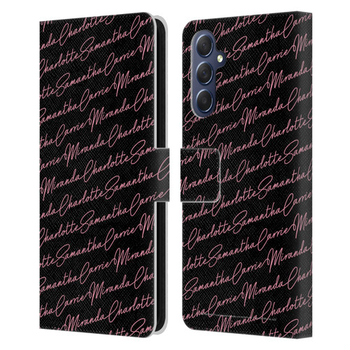 Sex and The City: Television Series Graphics Name Pattern Leather Book Wallet Case Cover For Samsung Galaxy M54 5G