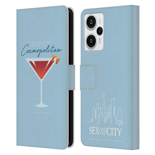 Sex and The City: Television Series Graphics Glass Leather Book Wallet Case Cover For Xiaomi Redmi Note 12T