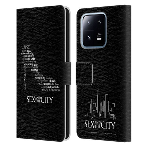 Sex and The City: Television Series Graphics Shoe Leather Book Wallet Case Cover For Xiaomi 13 Pro 5G