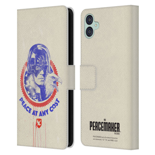 Peacemaker: Television Series Graphics Christopher Smith & Eagly Leather Book Wallet Case Cover For Samsung Galaxy M04 5G / A04e