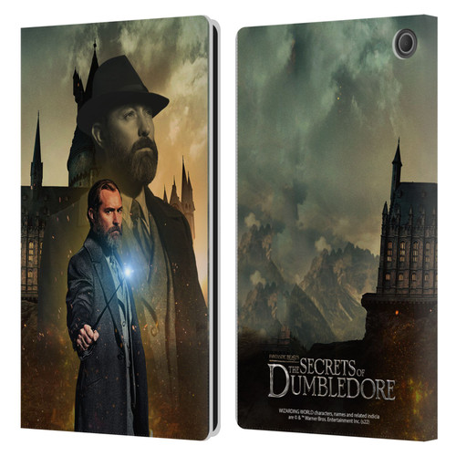 Fantastic Beasts: Secrets of Dumbledore Character Art Albus Dumbledore Leather Book Wallet Case Cover For Amazon Fire Max 11 2023