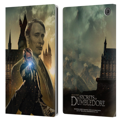 Fantastic Beasts: Secrets of Dumbledore Character Art Gellert Grindelwald Leather Book Wallet Case Cover For Amazon Fire Max 11 2023