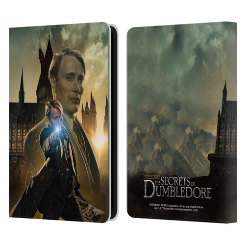 Fantastic Beasts: Secrets of Dumbledore Character Art Gellert Grindelwald Leather Book Wallet Case Cover For Amazon Kindle 11th Gen 6in 2022