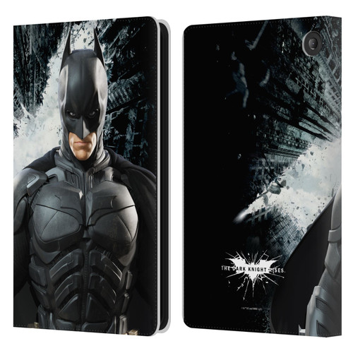 The Dark Knight Rises Character Art Batman Leather Book Wallet Case Cover For Amazon Fire 7 2022