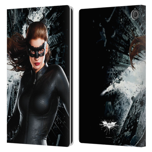 The Dark Knight Rises Character Art Catwoman Leather Book Wallet Case Cover For Amazon Fire Max 11 2023