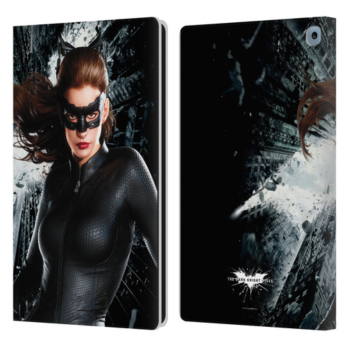 The Dark Knight Rises Character Art Catwoman Leather Book Wallet Case Cover For Amazon Fire HD 10 / Plus 2021