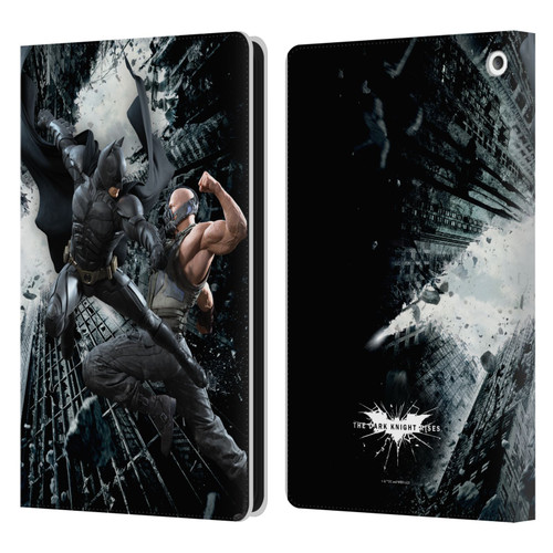 The Dark Knight Rises Character Art Batman Vs Bane Leather Book Wallet Case Cover For Amazon Fire HD 8/Fire HD 8 Plus 2020