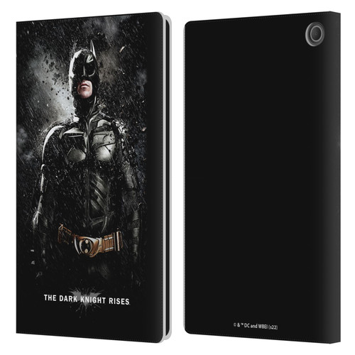 The Dark Knight Rises Key Art Batman Rain Poster Leather Book Wallet Case Cover For Amazon Fire Max 11 2023