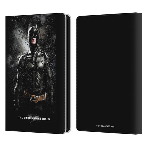 The Dark Knight Rises Key Art Batman Rain Poster Leather Book Wallet Case Cover For Amazon Kindle Paperwhite 5 (2021)