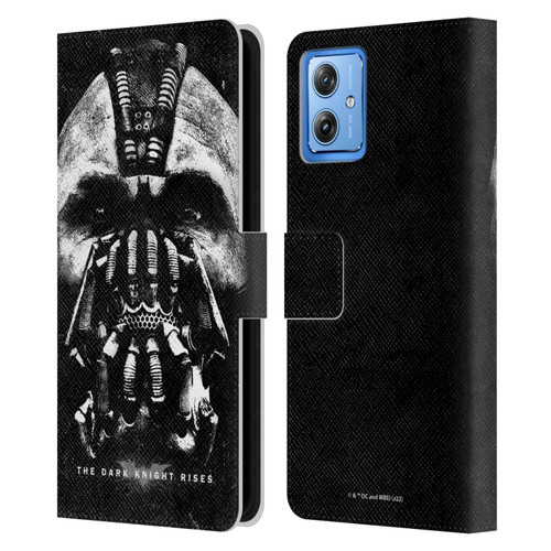 The Dark Knight Rises Key Art Bane Leather Book Wallet Case Cover For Motorola Moto G54 5G