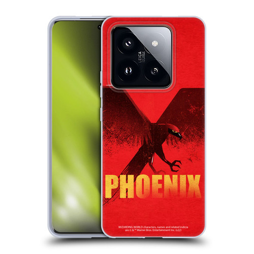 Fantastic Beasts: Secrets of Dumbledore Graphic Badges Phoenix Soft Gel Case for Xiaomi 14 Pro