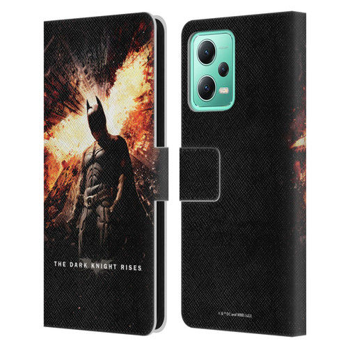 The Dark Knight Rises Key Art Batman Poster Leather Book Wallet Case Cover For Xiaomi Redmi Note 12 5G