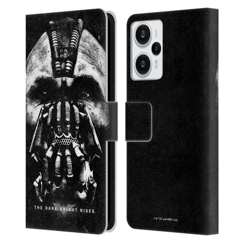 The Dark Knight Rises Key Art Bane Leather Book Wallet Case Cover For Xiaomi Redmi Note 12T