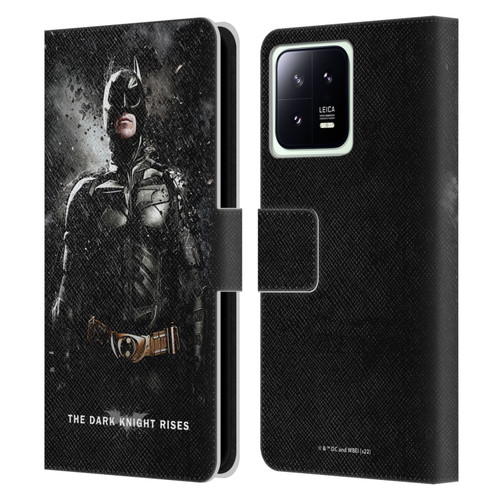 The Dark Knight Rises Key Art Batman Rain Poster Leather Book Wallet Case Cover For Xiaomi 13 5G