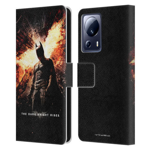The Dark Knight Rises Key Art Batman Poster Leather Book Wallet Case Cover For Xiaomi 13 Lite 5G