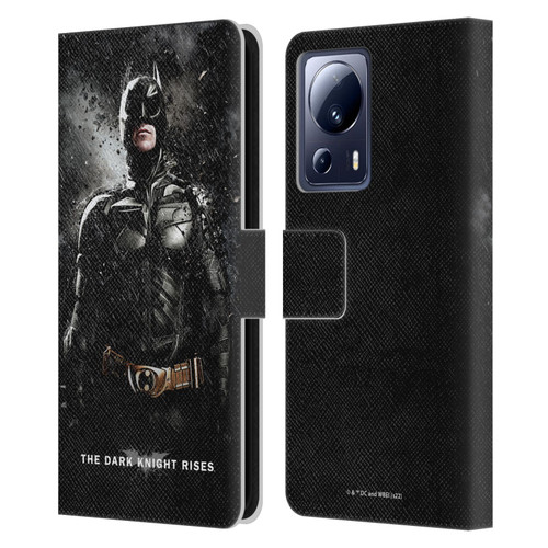The Dark Knight Rises Key Art Batman Rain Poster Leather Book Wallet Case Cover For Xiaomi 13 Lite 5G