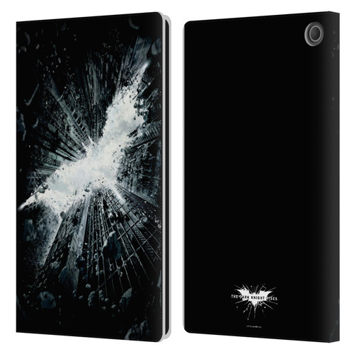 The Dark Knight Rises Logo Poster Leather Book Wallet Case Cover For Amazon Fire Max 11 2023