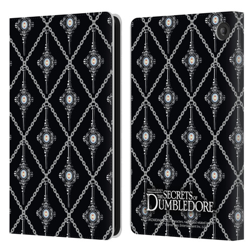Fantastic Beasts: Secrets of Dumbledore Graphics Blood Troth Pattern Leather Book Wallet Case Cover For Amazon Fire 7 2022