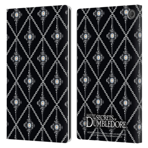 Fantastic Beasts: Secrets of Dumbledore Graphics Blood Troth Pattern Leather Book Wallet Case Cover For Amazon Fire Max 11 2023