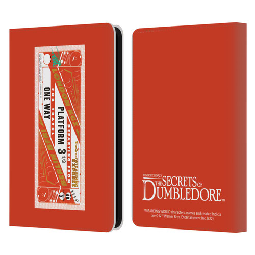 Fantastic Beasts: Secrets of Dumbledore Graphics Train Ticket Leather Book Wallet Case Cover For Amazon Kindle 11th Gen 6in 2022