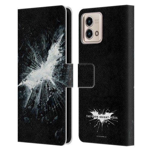 The Dark Knight Rises Logo Poster Leather Book Wallet Case Cover For Motorola Moto G Stylus 5G 2023