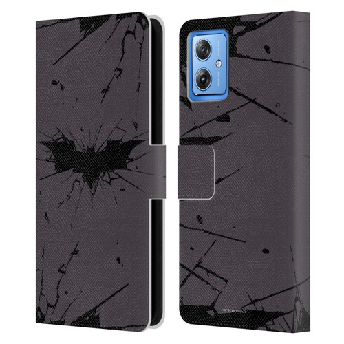 The Dark Knight Rises Logo Black Leather Book Wallet Case Cover For Motorola Moto G54 5G