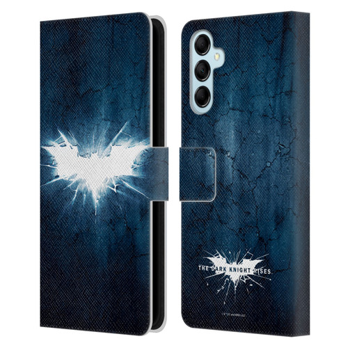 The Dark Knight Rises Logo Grunge Leather Book Wallet Case Cover For Samsung Galaxy M14 5G