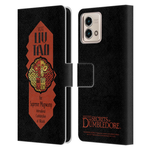 Fantastic Beasts: Secrets of Dumbledore Graphics Liu Tao Leather Book Wallet Case Cover For Motorola Moto G Stylus 5G 2023