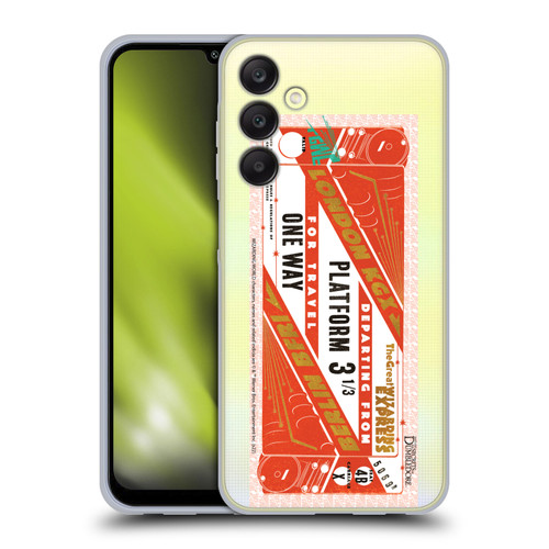 Fantastic Beasts: Secrets of Dumbledore Graphics Train Ticket Soft Gel Case for Samsung Galaxy A25 5G