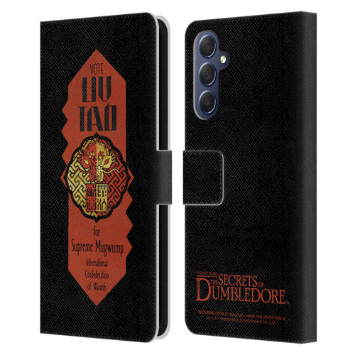 Fantastic Beasts: Secrets of Dumbledore Graphics Liu Tao Leather Book Wallet Case Cover For Samsung Galaxy M54 5G