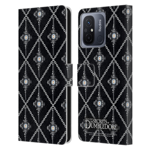 Fantastic Beasts: Secrets of Dumbledore Graphics Blood Troth Pattern Leather Book Wallet Case Cover For Xiaomi Redmi 12C