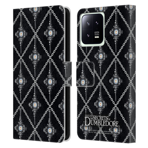 Fantastic Beasts: Secrets of Dumbledore Graphics Blood Troth Pattern Leather Book Wallet Case Cover For Xiaomi 13 5G