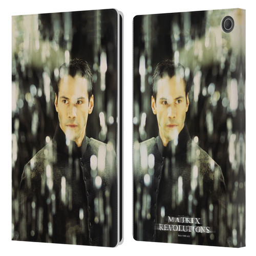 The Matrix Revolutions Key Art Neo 1 Leather Book Wallet Case Cover For Amazon Fire Max 11 2023