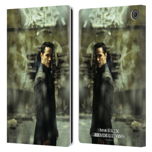 The Matrix Revolutions Key Art Neo 2 Leather Book Wallet Case Cover For Amazon Fire Max 11 2023