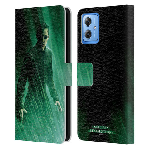 The Matrix Revolutions Key Art Neo 3 Leather Book Wallet Case Cover For Motorola Moto G54 5G
