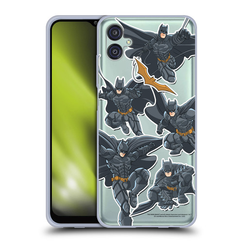 The Dark Knight Character Art Batman Sticker Collage Soft Gel Case for Samsung Galaxy M04 5G / A04e